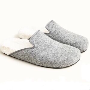 NWB, JCrew Pacific Sherpa Lined Clogs, Light Grey, 8